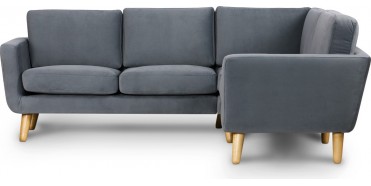 1 - TAGIO Højrevendt hjørnesofa Grå