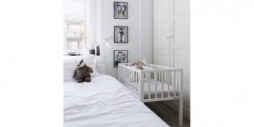 Woodies BEDSIDE CRIB tremmeseng - white