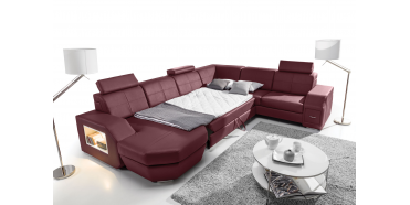 NAPOLI U-Sofa med sovefunktion